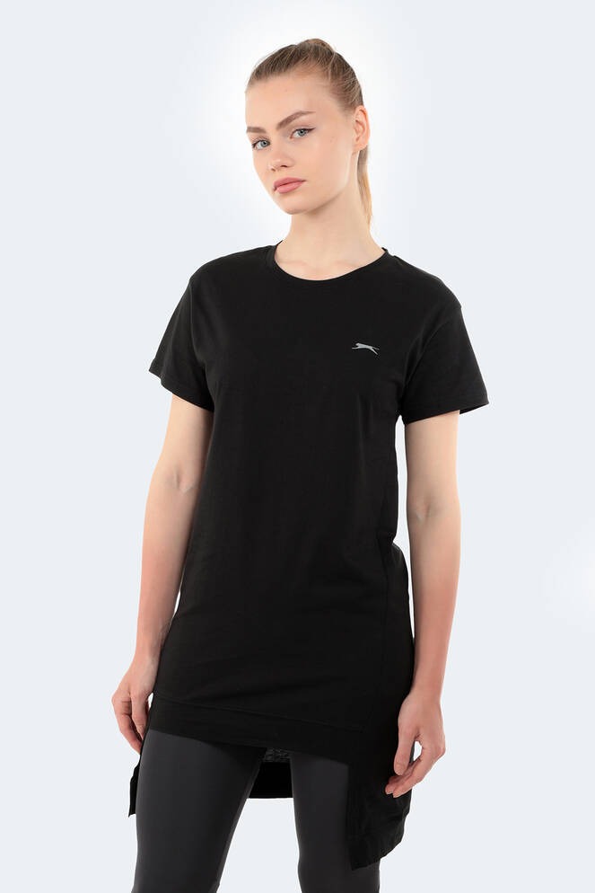 Slazenger MINATO Kadın Kısa Kollu T-Shirt Siyah