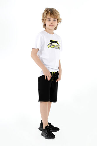 Slazenger PALLE Erkek Çocuk Kısa Kollu T-Shirt Beyaz - Thumbnail