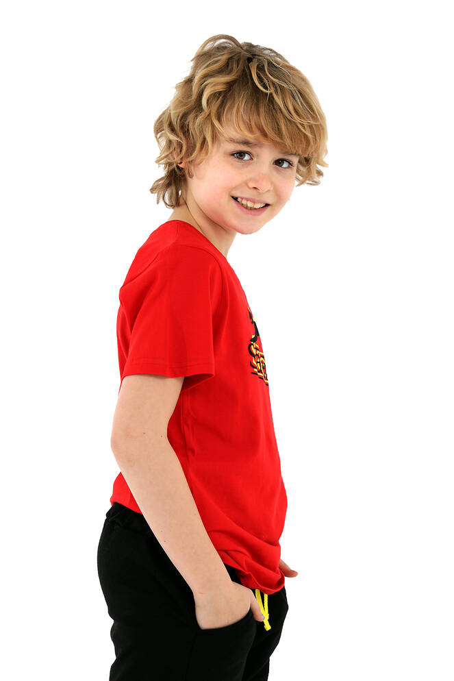 Slazenger PALLE Erkek Çocuk Kısa Kollu T-Shirt Kırmızı