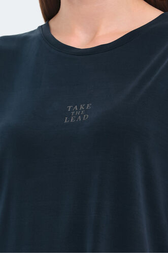 Slazenger PLUS Kadın Kısa Kollu T-Shirt Lacivert - Thumbnail