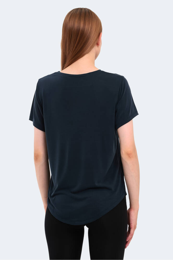 Slazenger PLUS Kadın Kısa Kollu T-Shirt Lacivert