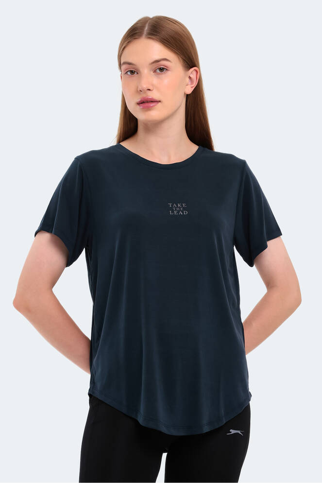 Slazenger PLUS Kadın Kısa Kollu T-Shirt Lacivert