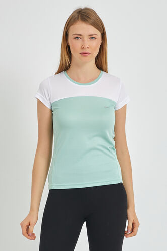 Slazenger - Slazenger RANDERS Kadın Kısa Kollu T-Shirt Yeşil