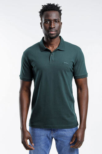 Slazenger - Slazenger SALVATOR Erkek Kısa Kollu T-Shirt Koyu Yeşil