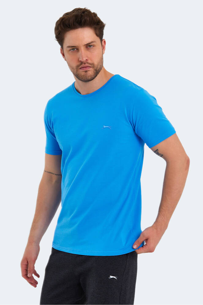 Slazenger SANNI Erkek Kısa Kollu T-Shirt Mavi