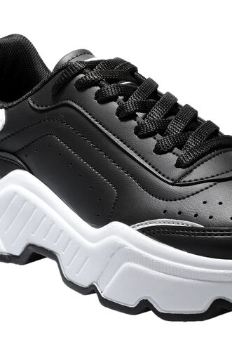 Slazenger ZALMON Sneaker Kadın Ayakkabı Siyah - Beyaz - Thumbnail