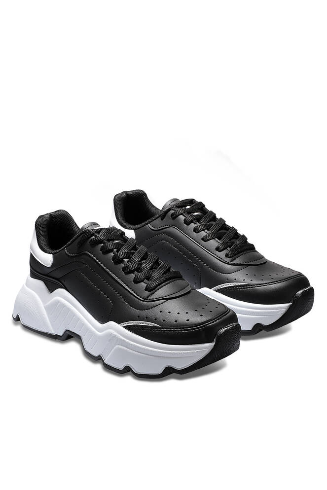 Slazenger ZALMON Sneaker Kadın Ayakkabı Siyah - Beyaz