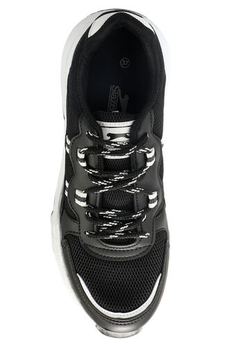 Slazenger ZELPHA Sneaker Kadın Ayakkabı Siyah - Beyaz - Thumbnail