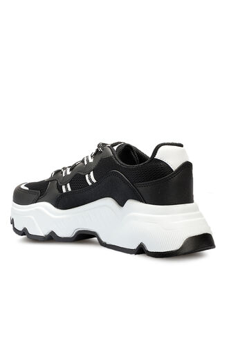Slazenger ZELPHA Sneaker Kadın Ayakkabı Siyah - Beyaz - Thumbnail