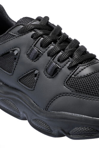 Slazenger ZERAH Sneaker Kadın Ayakkabı Siyah - Siyah - Thumbnail